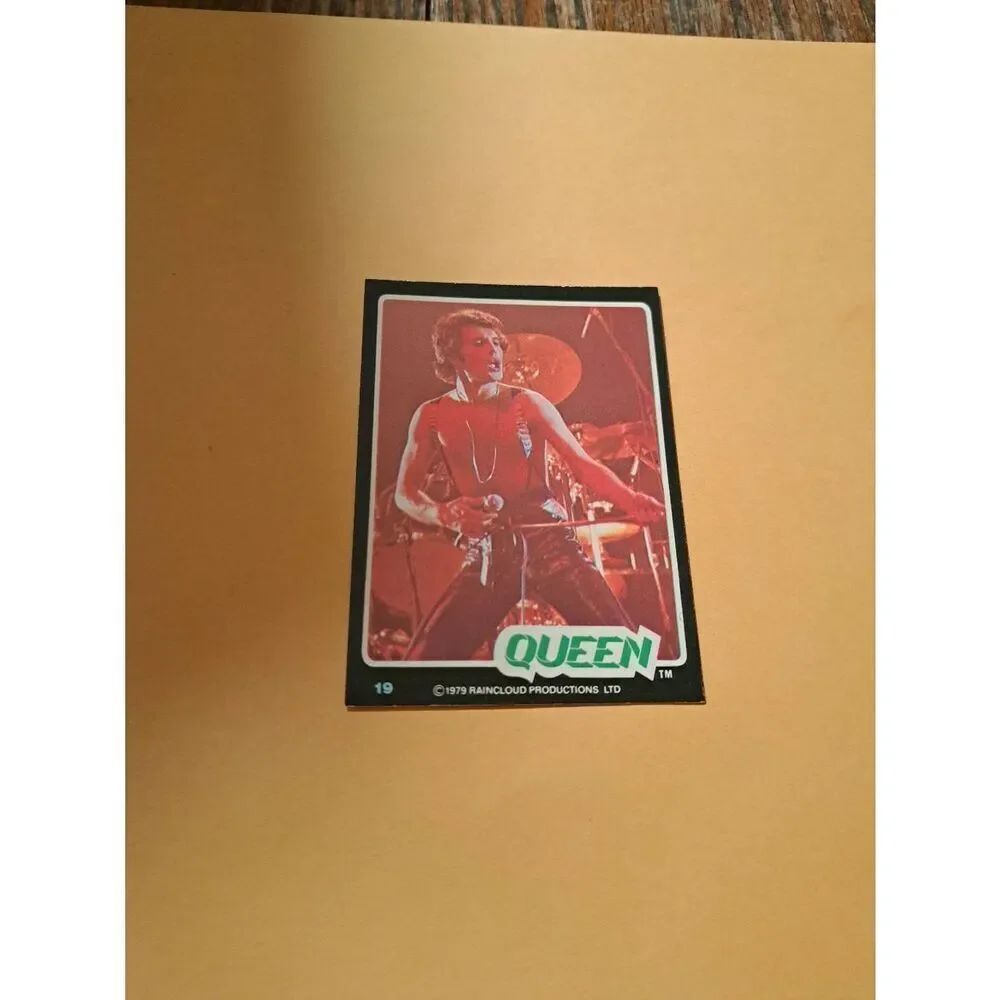 Vintage 1979 Raincloud Productions Queen Trading Card #19 Rock Band Memorabilia